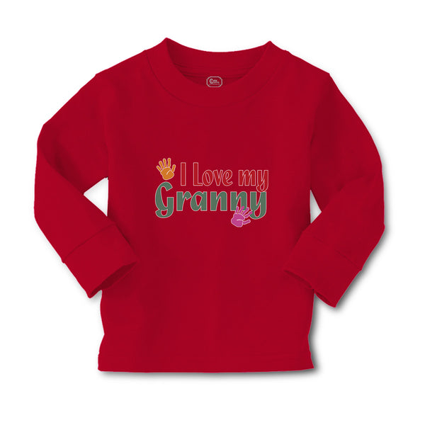 Baby Clothes I Love My Granny with Hand Print Boy & Girl Clothes Cotton - Cute Rascals