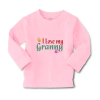 Baby Clothes I Love My Granny with Hand Print Boy & Girl Clothes Cotton - Cute Rascals
