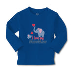 Baby Clothes I Love My Mawmaw Elephants Love Towards Her Child with Hearts - Cute Rascals