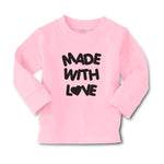 Baby Clothes Made with Love with Silhouette Heart Boy & Girl Clothes Cotton - Cute Rascals