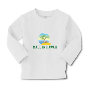 Baby Clothes Made in Hawaii with Tropical Beach Background Boy & Girl Clothes