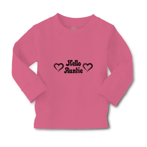 Baby Clothes Hello Auntie with Outline Heart Boy & Girl Clothes Cotton - Cute Rascals