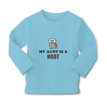 Baby Clothes My Aunt Is A Hoot with Owl Bird Boy & Girl Clothes Cotton - Cute Rascals