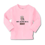 Baby Clothes My Aunt Is A Hoot with Owl Bird Boy & Girl Clothes Cotton - Cute Rascals