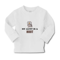 Baby Clothes My Aunt Is A Hoot with Owl Bird Boy & Girl Clothes Cotton - Cute Rascals