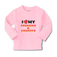 Baby Clothes I Love My Grandma & Grandpa Boy & Girl Clothes Cotton - Cute Rascals