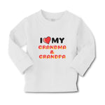 Baby Clothes I Love My Grandma & Grandpa Boy & Girl Clothes Cotton - Cute Rascals