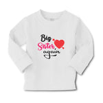 Baby Clothes Big Sister Again with Heart and Arrow Boy & Girl Clothes Cotton - Cute Rascals