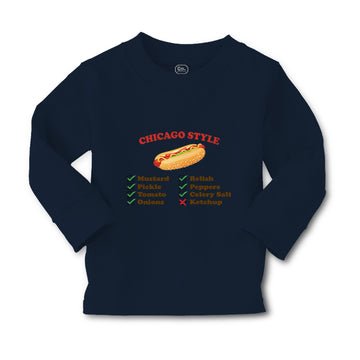 Baby Clothes Chicago Style Image of A Hot Dog Funny Humor Boy & Girl Clothes