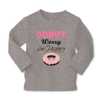 Baby Clothes Donut Worry Be Happy Funny Humor B Boy & Girl Clothes Cotton