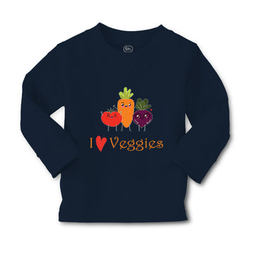 Baby Clothes I Love Veggies Vegetables Boy & Girl Clothes Cotton