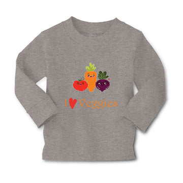 Baby Clothes I Love Veggies Vegetables Boy & Girl Clothes Cotton