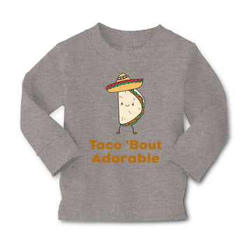 Baby Clothes Taco 'Bout Adorable Funny Humor Boy & Girl Clothes Cotton