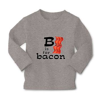 Baby Clothes B Is for Bacon Lover Funny Boy & Girl Clothes Cotton