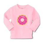 Baby Clothes Pink Donuts Food and Beverages Desserts Boy & Girl Clothes Cotton - Cute Rascals
