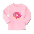 Baby Clothes Purple Donuts Food and Beverages Desserts Boy & Girl Clothes Cotton