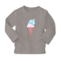 Baby Clothes Pink Blue Ice Cream Food and Beverages Desserts Boy & Girl Clothes