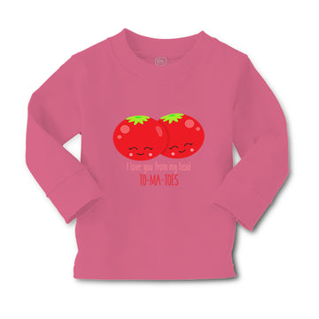 Baby Clothes Love Tomatoes Sign Vegetables Boy & Girl Clothes Cotton