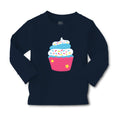 Baby Clothes Blue Dark Pink Cupcake Food and Beverages Cupcakes Cotton