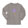 Baby Clothes Purple White Lollipop Food and Beverages Desserts Cotton