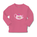 Baby Clothes Rose Print Teapot Food and Beverages Tea Boy & Girl Clothes Cotton