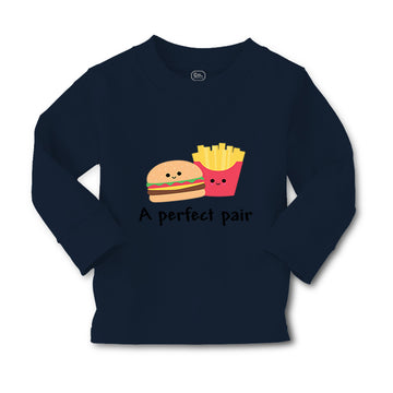 Baby Clothes A Perfect Pair Burger and Fries Funny Humor Boy & Girl Clothes