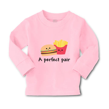 Baby Clothes A Perfect Pair Burger and Fries Funny Humor Boy & Girl Clothes