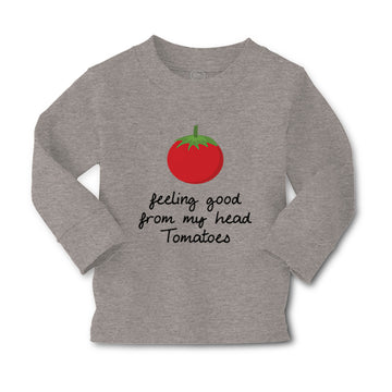 Baby Clothes Feeling Good from My Head Tomatoes Vegetables Boy & Girl Clothes