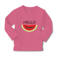 Baby Clothes Hello Summer Watermelon Food & Beverage Fruit Boy & Girl Clothes