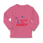 Baby Clothes Hooked on Daddy Fishing Fisherman Dad Father's Day Cotton - Cute Rascals