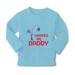 Baby Clothes Hooked on Daddy Fishing Fisherman Dad Father's Day Cotton - Cute Rascals