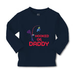 Baby Clothes Hooked on Daddy Fishing Fisherman Dad Father's Day Cotton - Cute Rascals