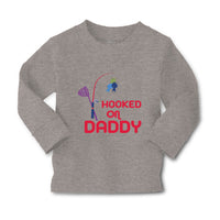 Baby Clothes Hooked on Daddy Fishing Fisherman Dad Father's Day Cotton - Cute Rascals