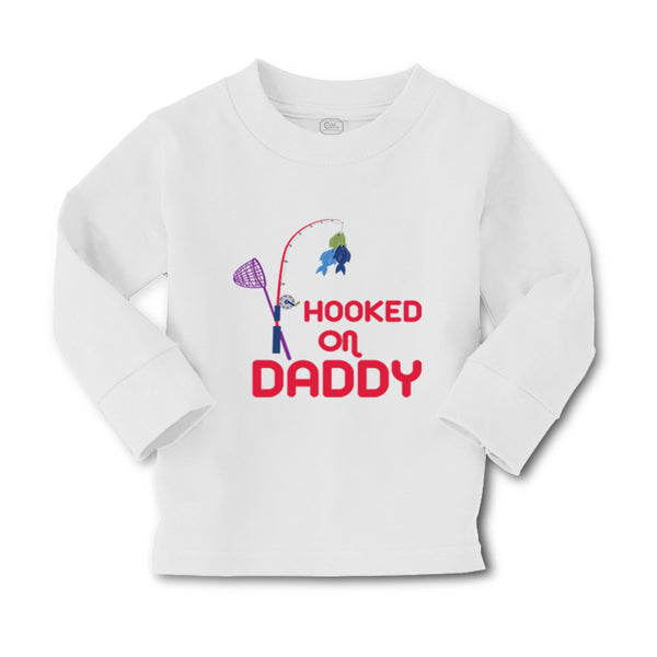 Baby Clothes Hooked on Daddy Fishing Fisherman Dad Father's Day Cotton - Cute Rascals