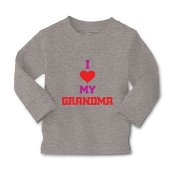 Baby Clothes I Heart My Grandma Love Grandmother Grandma Boy & Girl Clothes