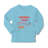 Baby Clothes Grandpa's Future Fishing Buddy Grandpa Grandfather Cotton - Cute Rascals