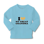 Baby Clothes I Love My Great Grandma Grandparents A Boy & Girl Clothes Cotton - Cute Rascals