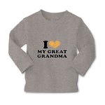 Baby Clothes I Love My Great Grandma Grandparents A Boy & Girl Clothes Cotton - Cute Rascals
