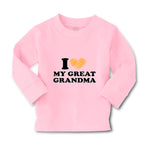 Baby Clothes I Love My Great Grandma Grandparents A Boy & Girl Clothes Cotton - Cute Rascals