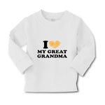 Baby Clothes I Love My Great Grandma Grandparents A Boy & Girl Clothes Cotton - Cute Rascals
