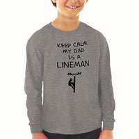 Baby Clothes Keep Calm My Dad Is A Lineman Dad Father's Day Boy & Girl Clothes - Cute Rascals