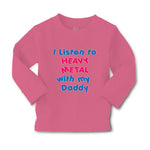 Baby Clothes I Listen to Heavy Metal with My Daddy Dad Father's Day Cotton - Cute Rascals