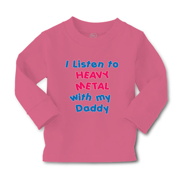 Baby Clothes I Listen to Heavy Metal with My Daddy Dad Father's Day Cotton - Cute Rascals