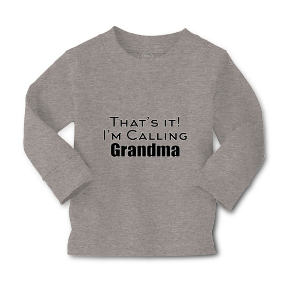 Baby Clothes That's It! I'M Calling Grandma Grandmother Grandma Cotton - Cute Rascals
