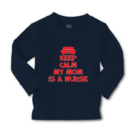 Baby Clothes Keep Calm My Mom Is A Nurse Mom Mothers Day Style A Cotton - Cute Rascals