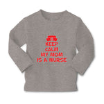 Baby Clothes Keep Calm My Mom Is A Nurse Mom Mothers Day Style A Cotton - Cute Rascals