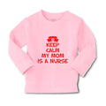 Baby Clothes Keep Calm My Mom Is A Nurse Mom Mothers Day Style A Cotton