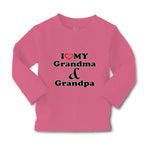 Baby Clothes I Love My Grandma and Grandpa Grandparents B Boy & Girl Clothes - Cute Rascals