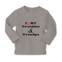 Baby Clothes I Love My Grandma and Grandpa Grandparents B Boy & Girl Clothes - Cute Rascals