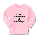 Baby Clothes I Love My Grandma and Grandpa Grandparents B Boy & Girl Clothes - Cute Rascals